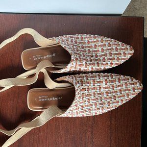 Jeffrey Campbell woven leather tie flats